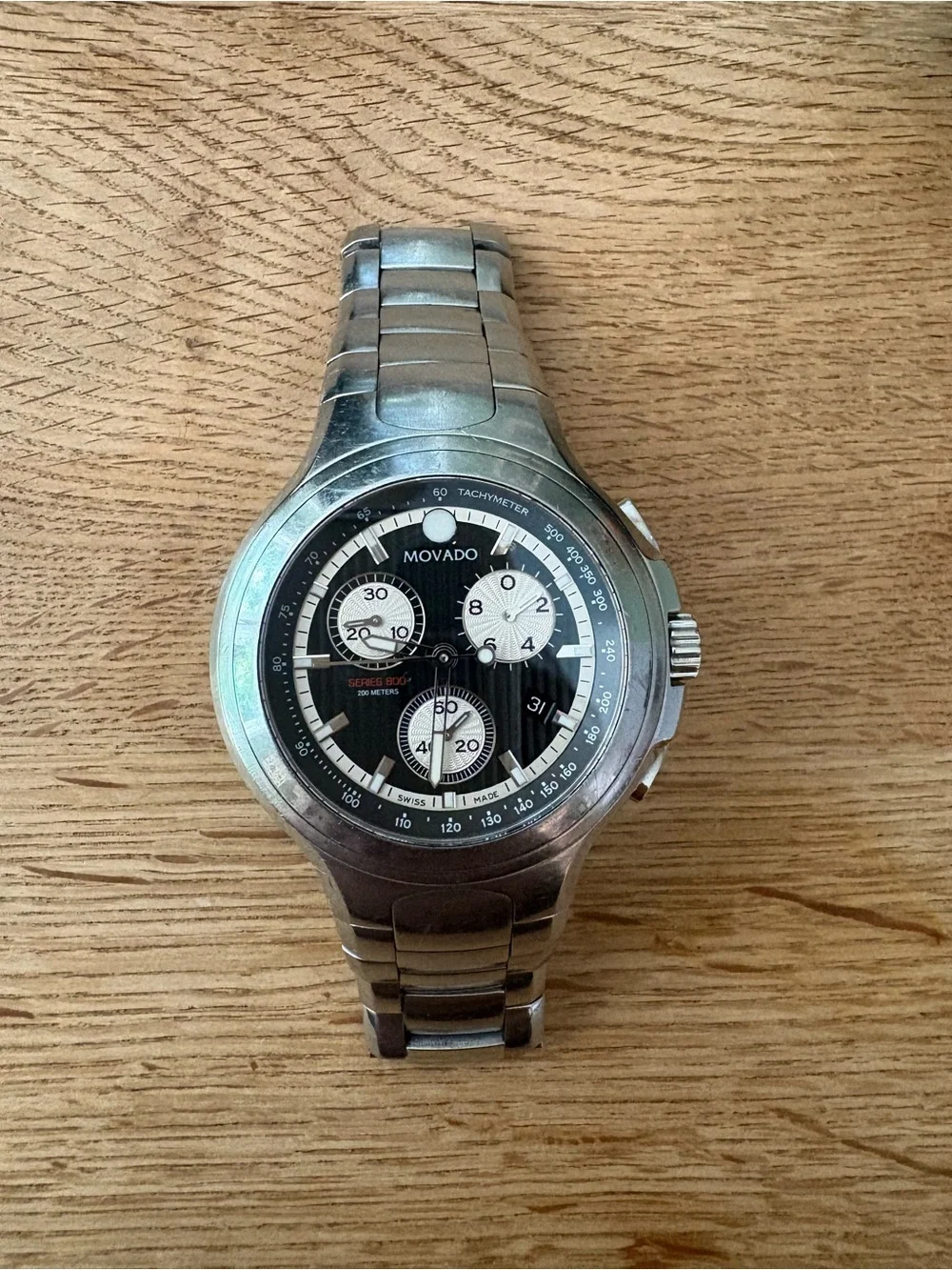 Movado Stainless Steel Chronograph Watch - Derek Jeter Yankee Limited Edition